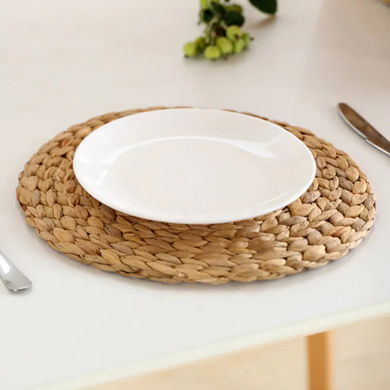 Handwoven Japanese Style Round Table Mats (Set)