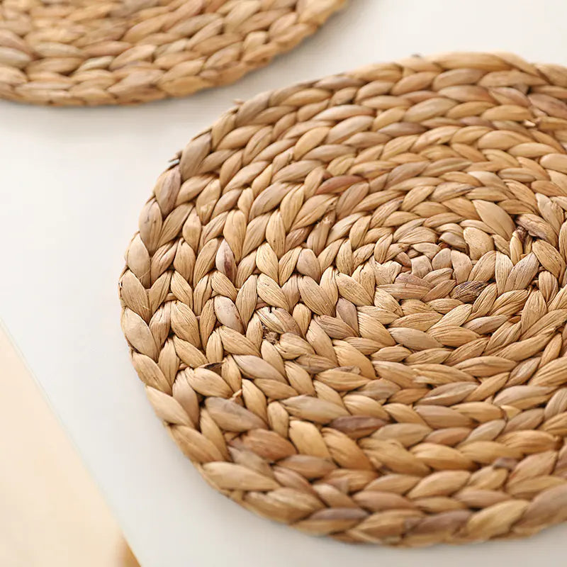 Handwoven Japanese Style Round Table Mats (Set)